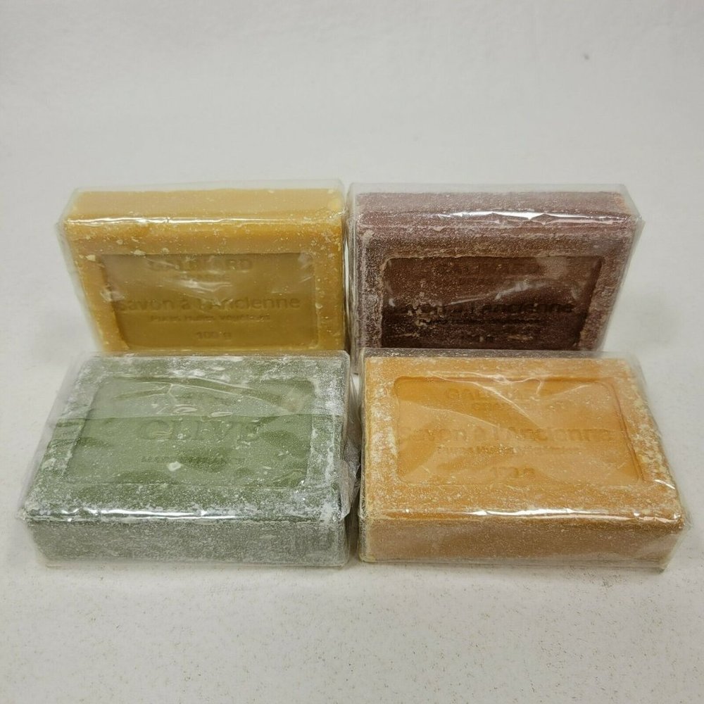 Galimard Grasse Bar Soap Set of 4 Orange Citron Vanilla Olive 100g France